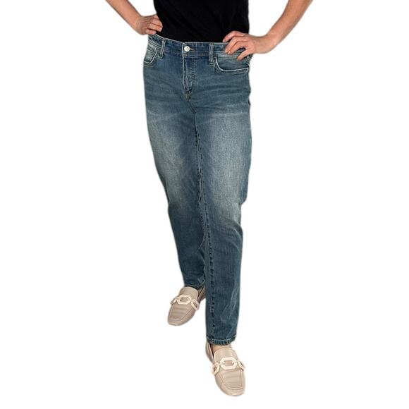 PILCRO Anthropologie Blue Denim Slim Boyfriend Jeans Women's Size 29 Stretch - Picture 1 of 12